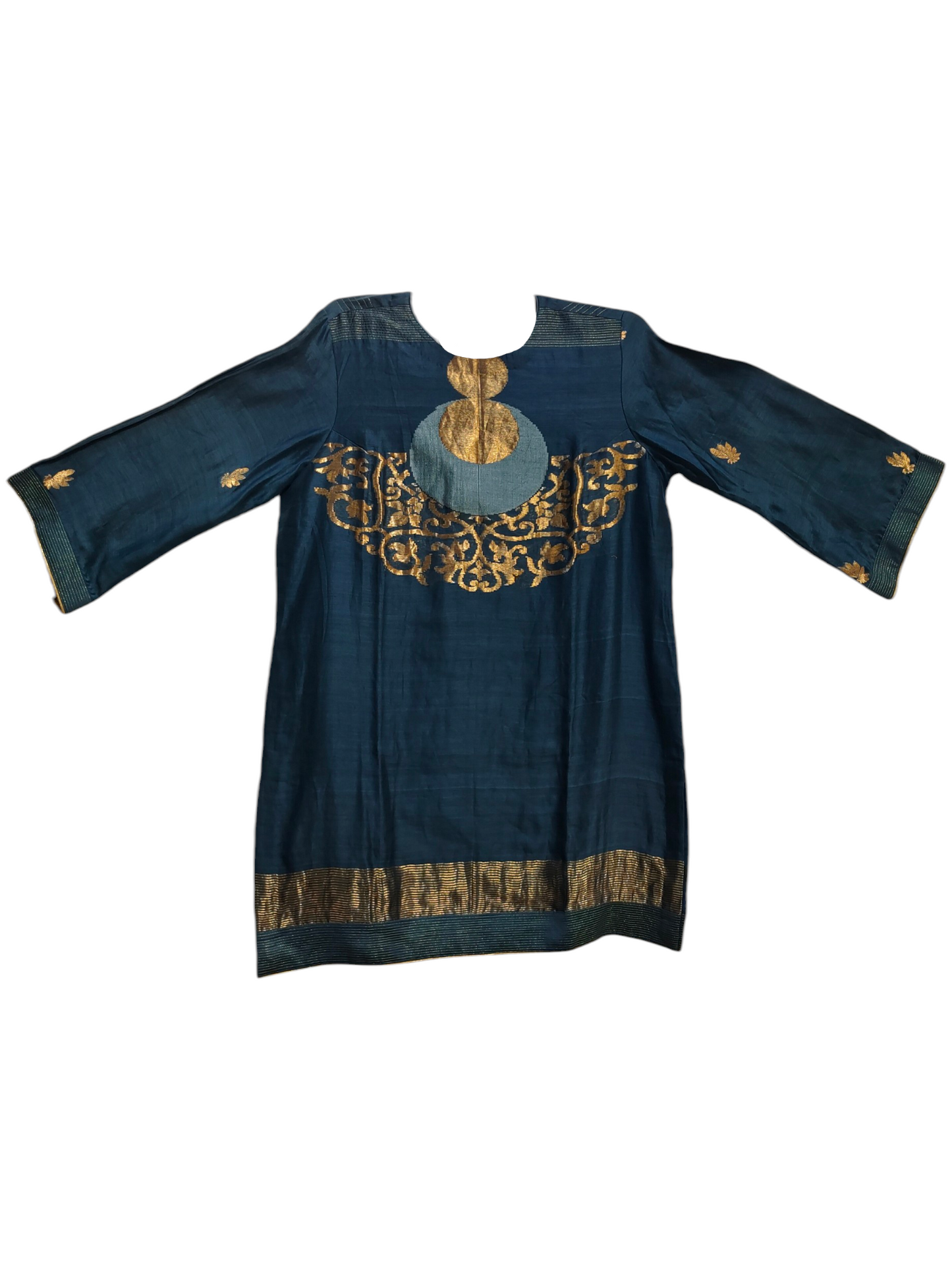 Stitched Chanderi  Tunic ready size 42