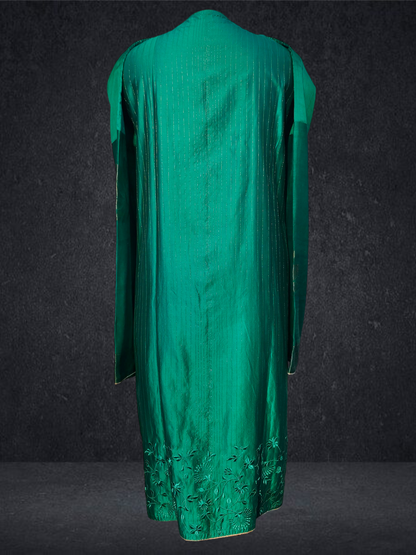 Semi Stitched Formal chanderi Kurta