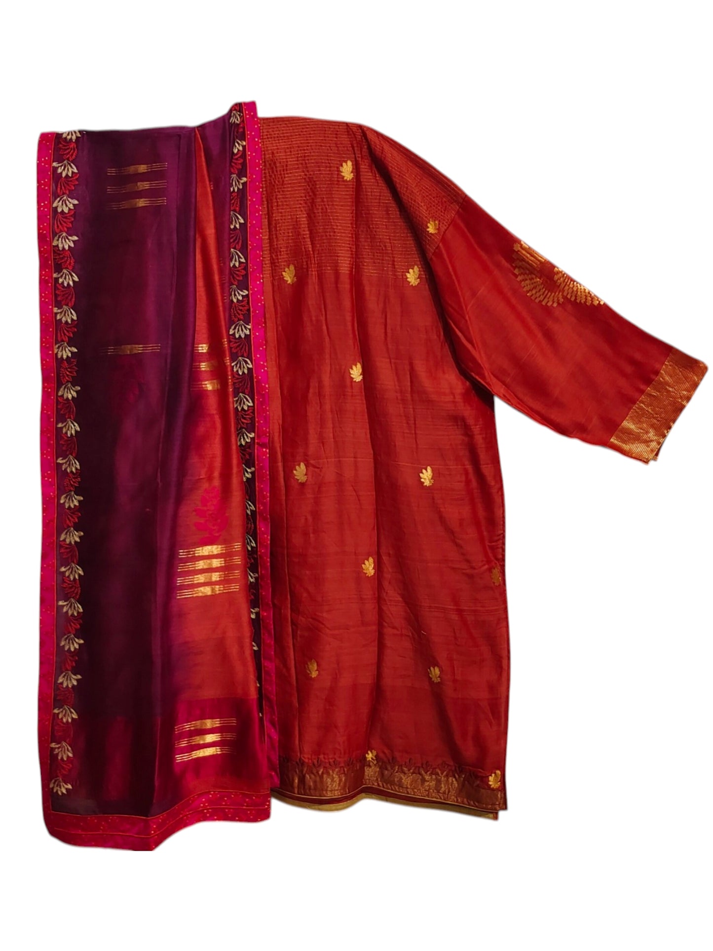Semi Stitched Chanderi Formal Suitset