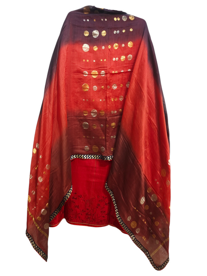 Semi Stitched Formal Chanderi Suitset