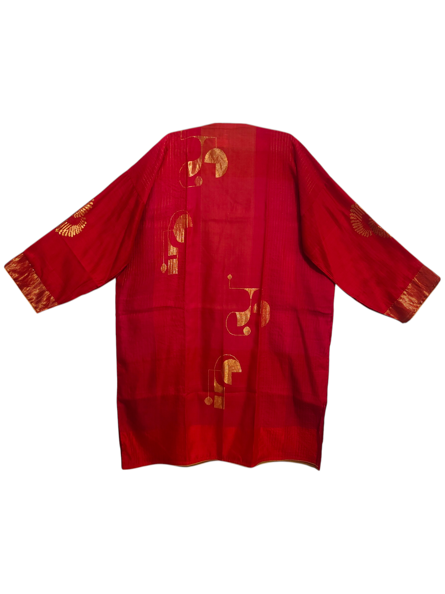 Semi Stitched Chanderi Formal Suitset
