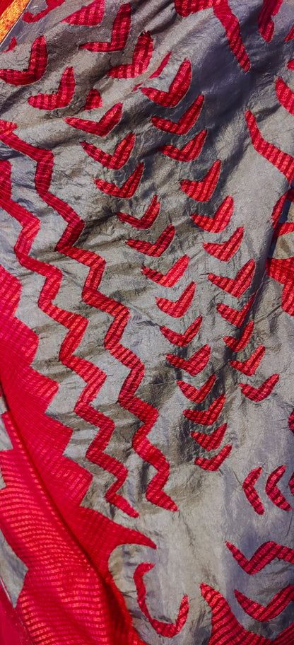 Semi Stitched Formal chanderi Suitset