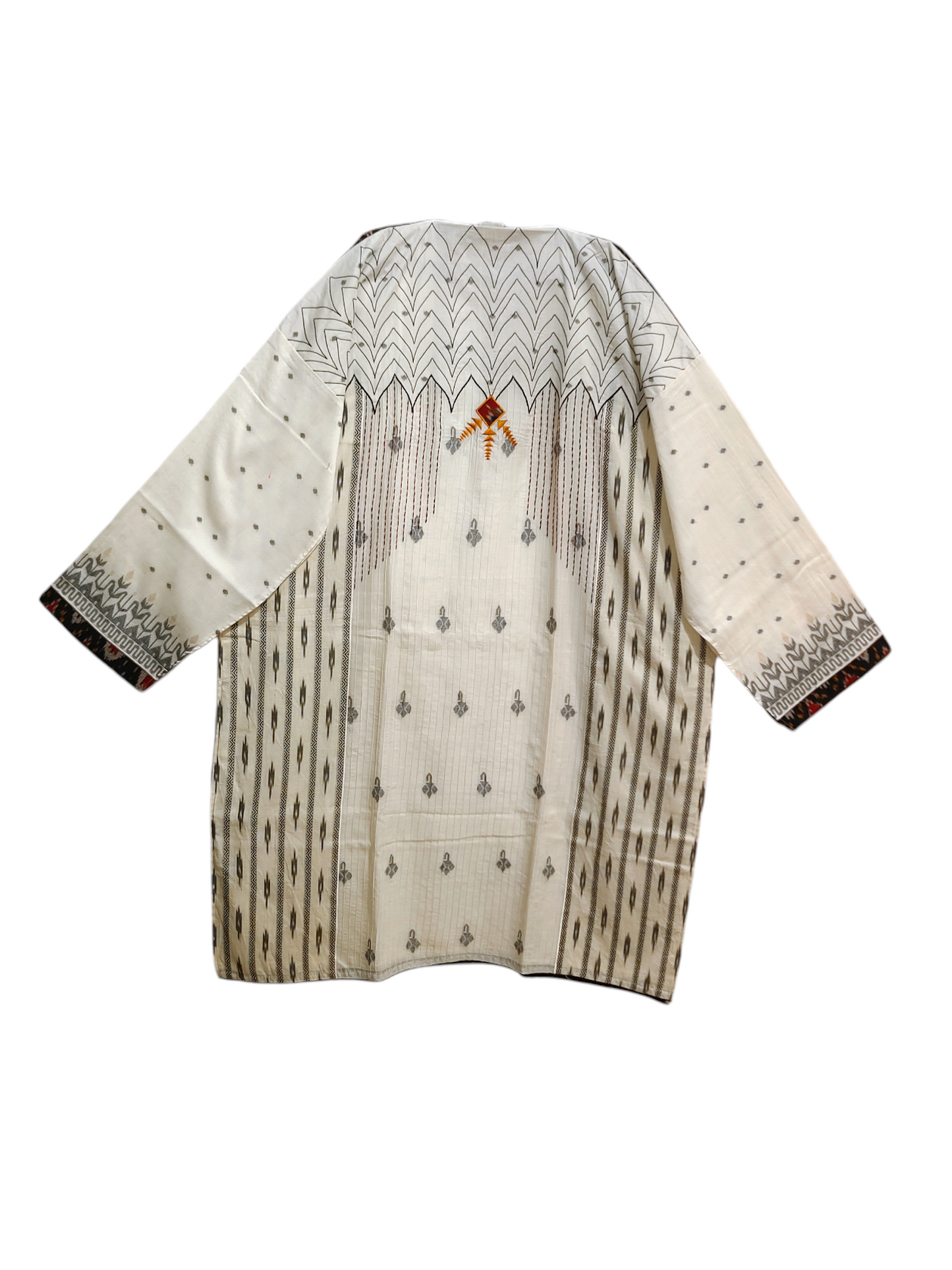 Semi Stitched Formal Jaamdani Suitset