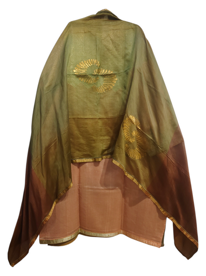 Semi Stitched Formal chanderi Suitset