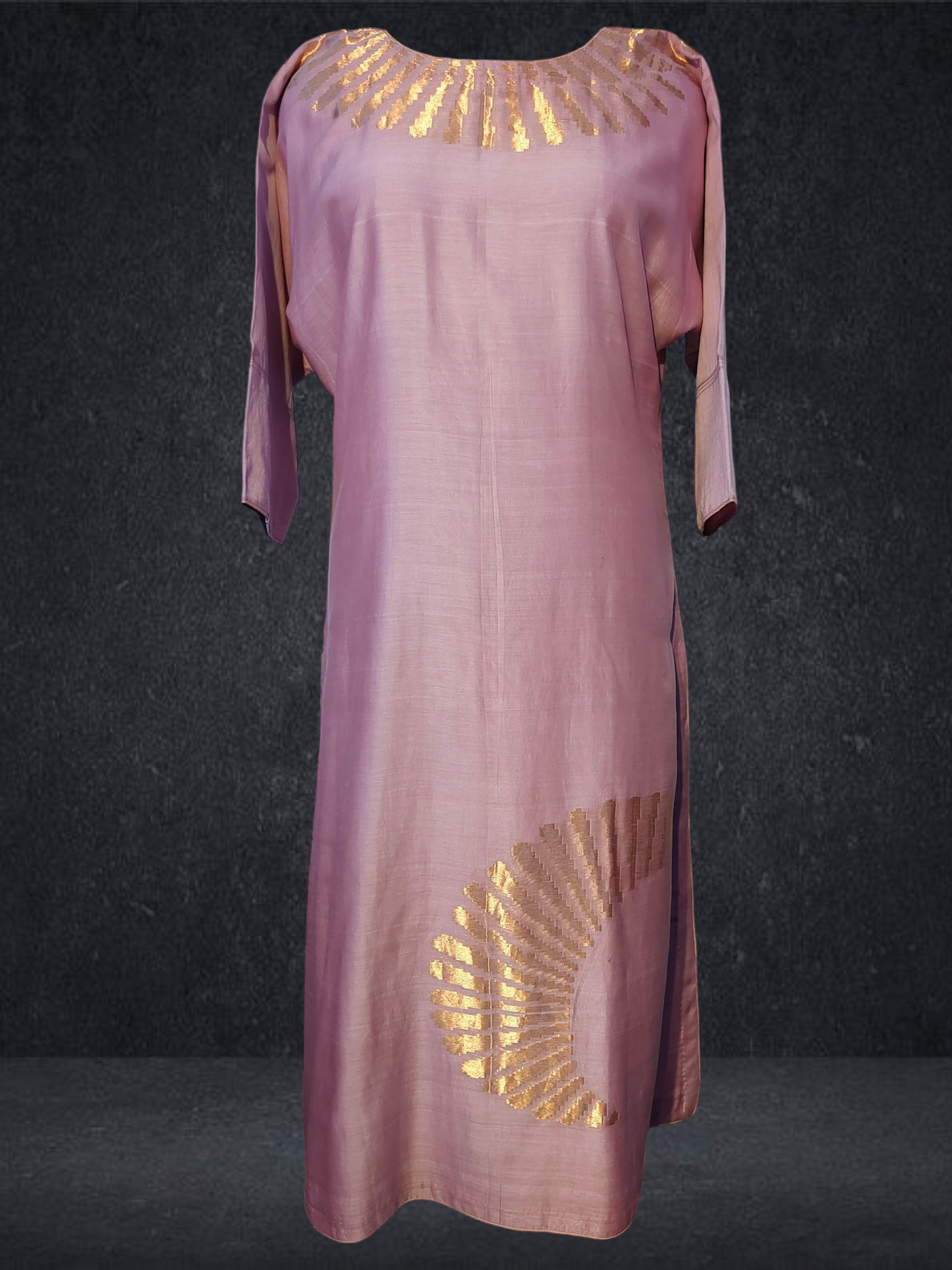 Stitched Chanderi Long Dress VISHAL KAPUR STUDIO