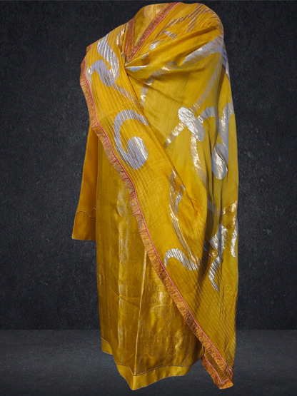 Semi Stitched Formal chanderi Suitset VISHAL KAPUR
