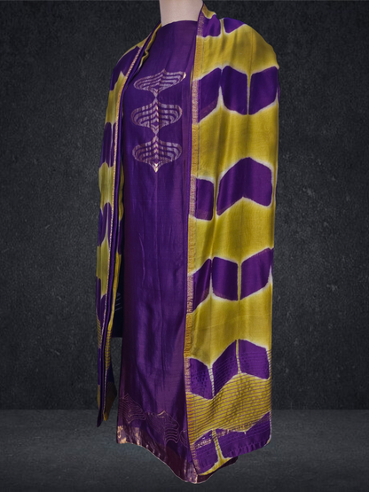 Semi Stitched Formal chanderi Suitset VISHAL KAPUR