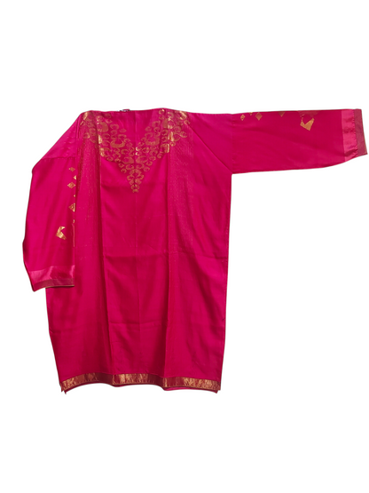 Semi Stitched Formal Chanderi Suitset