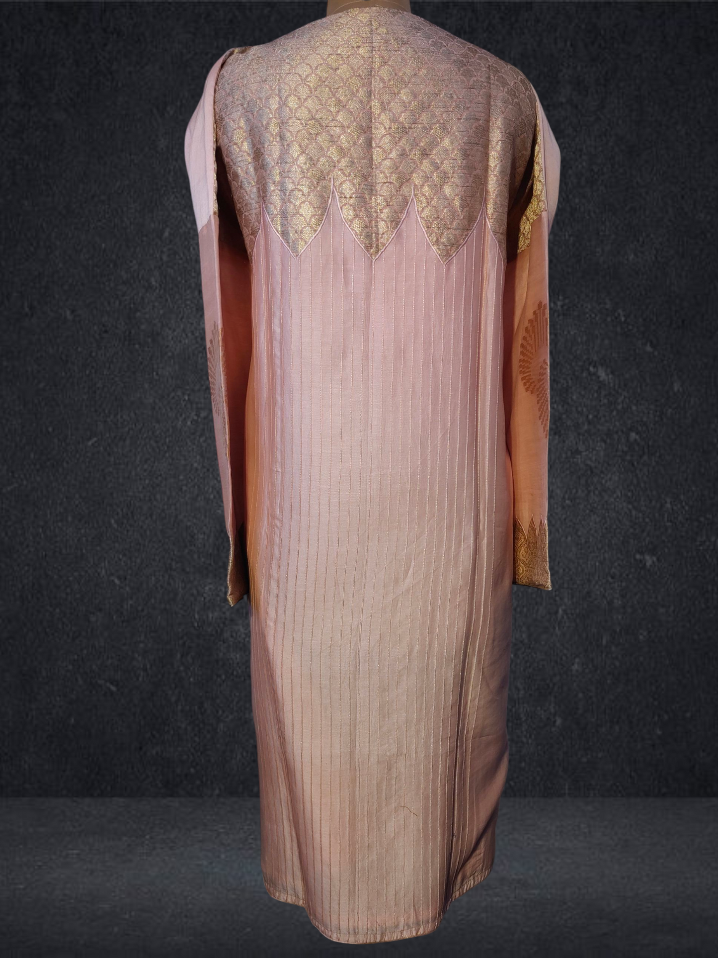 Semi Stitched Formal chanderi Suitset