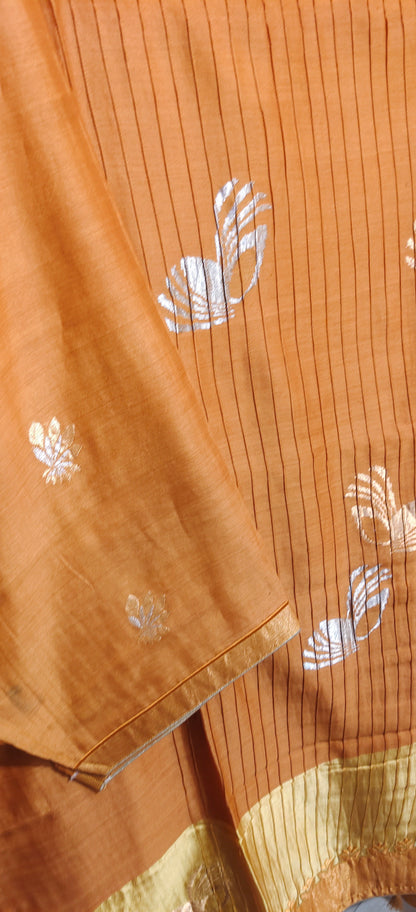 Semi Stitched Formal Chanderi Suitset
