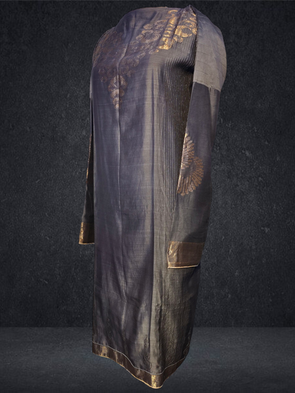 Semi Stitched Formal chanderi Suitset