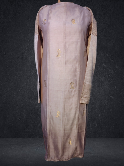 Semistitched Chanderi Zariwoven Kurta