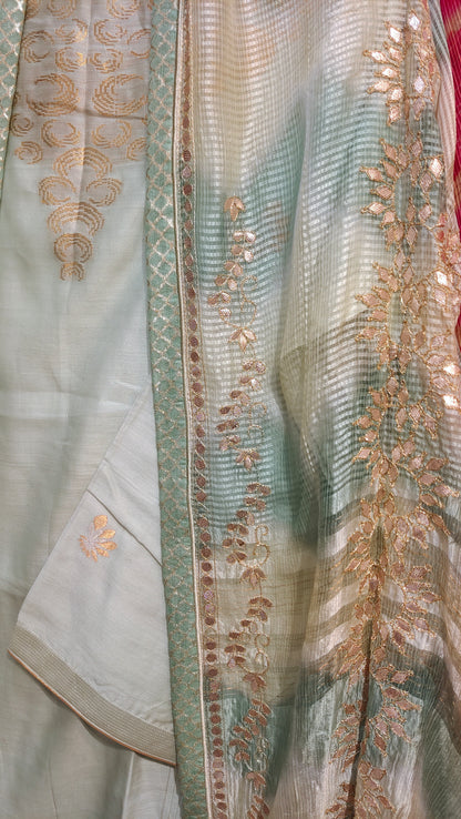 Semi Stitched Formal Chanderi Suitset