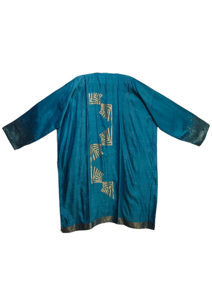 Semi Stitched Chanderi Formal Suitset