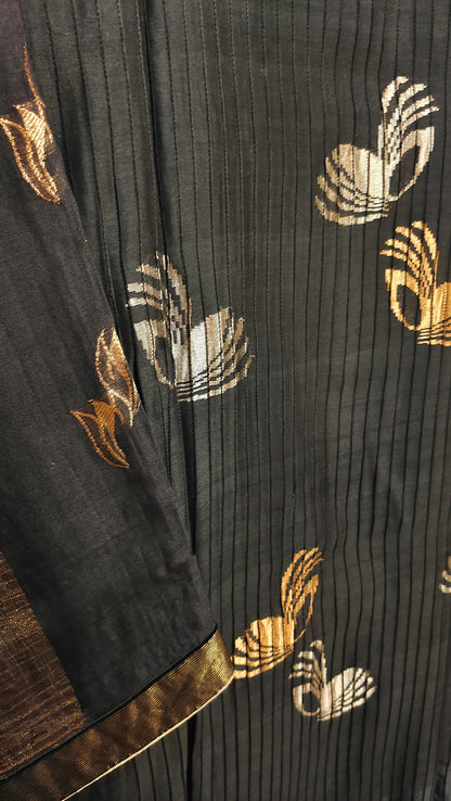 Semi Stitched Formal chanderi Suitset