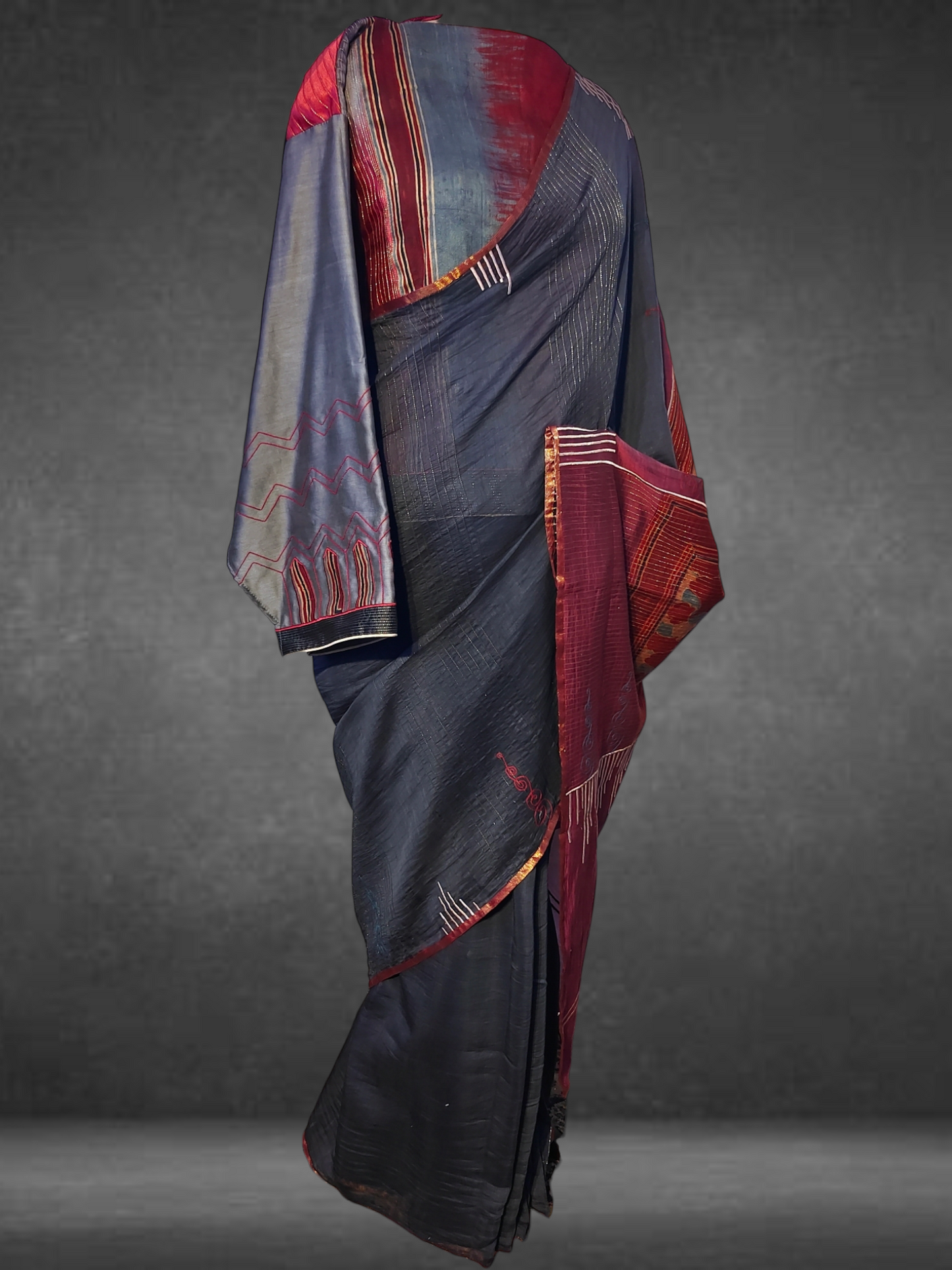 Chanderi Formal Ajrakh Saree