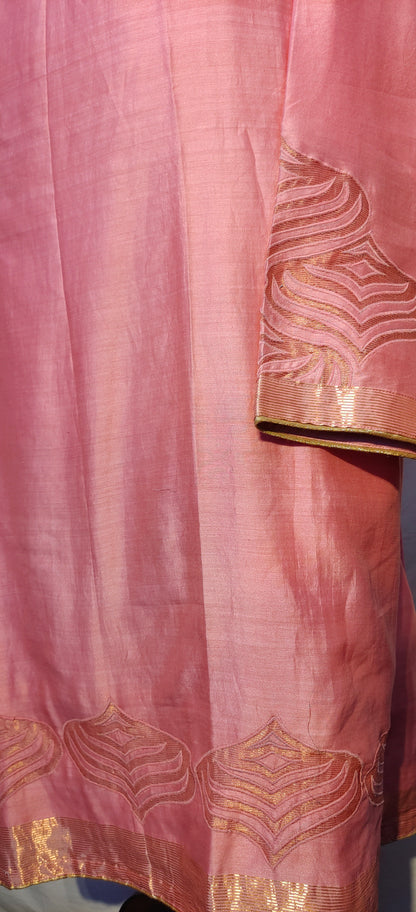 Semi Stitched Formal chanderi Suitset