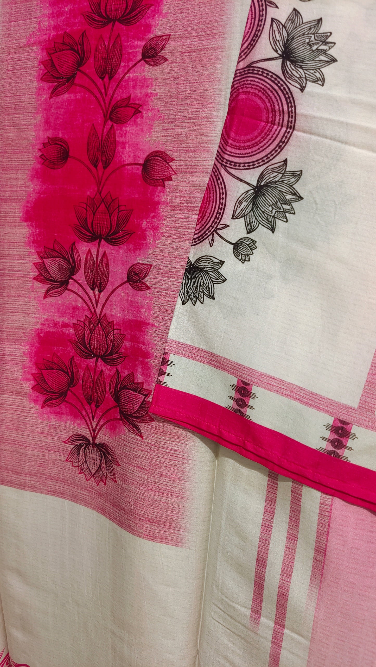 Semi Stitched Chanderi Casual Suitset