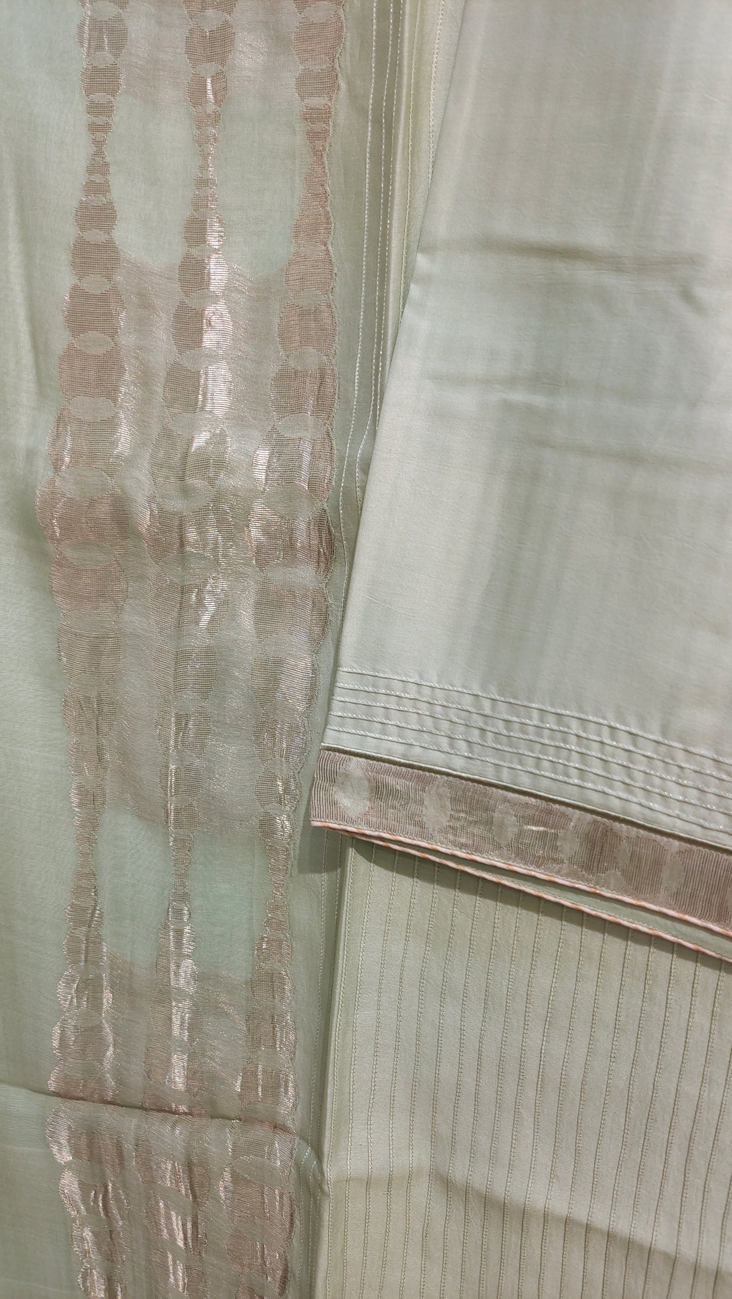 Semi Stitched Chanderi  Formal kurta