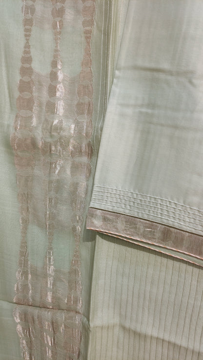 Semi Stitched Chanderi  Formal kurta