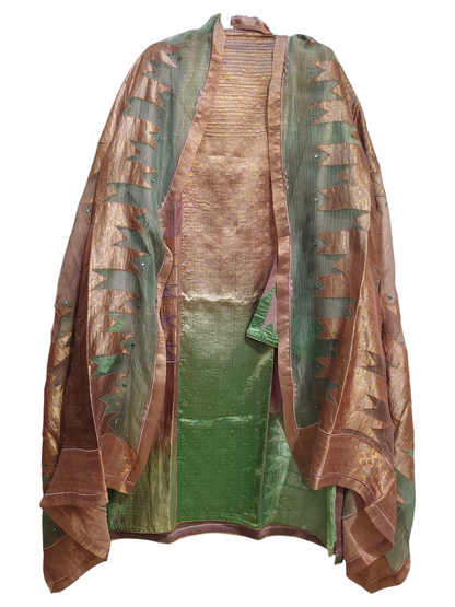 Semi Stitched Formal Chanderi Suitset