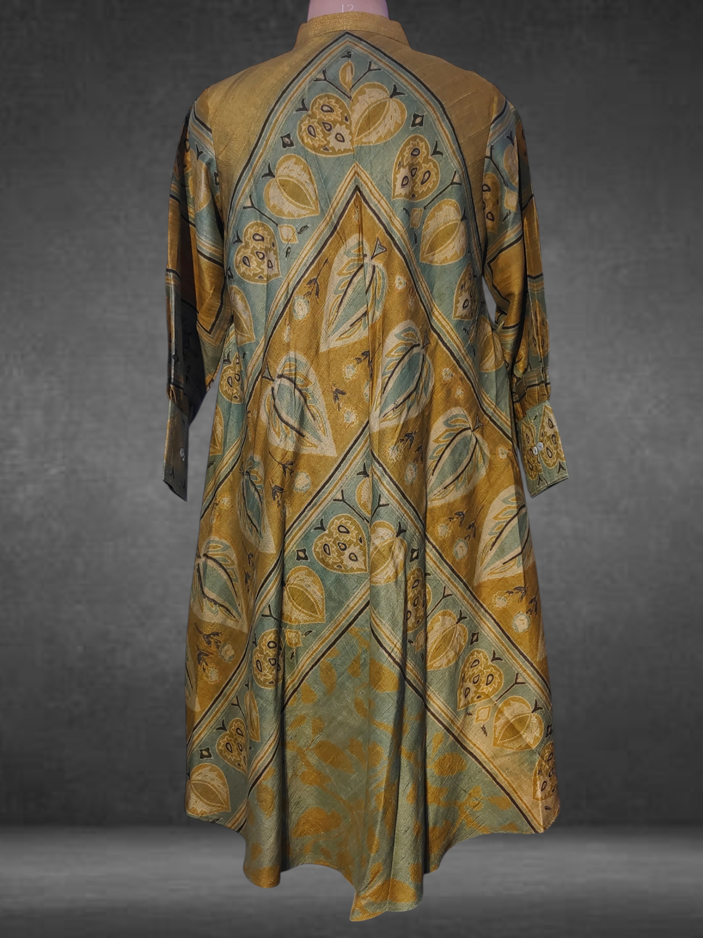 Silk Ajrakh Dress