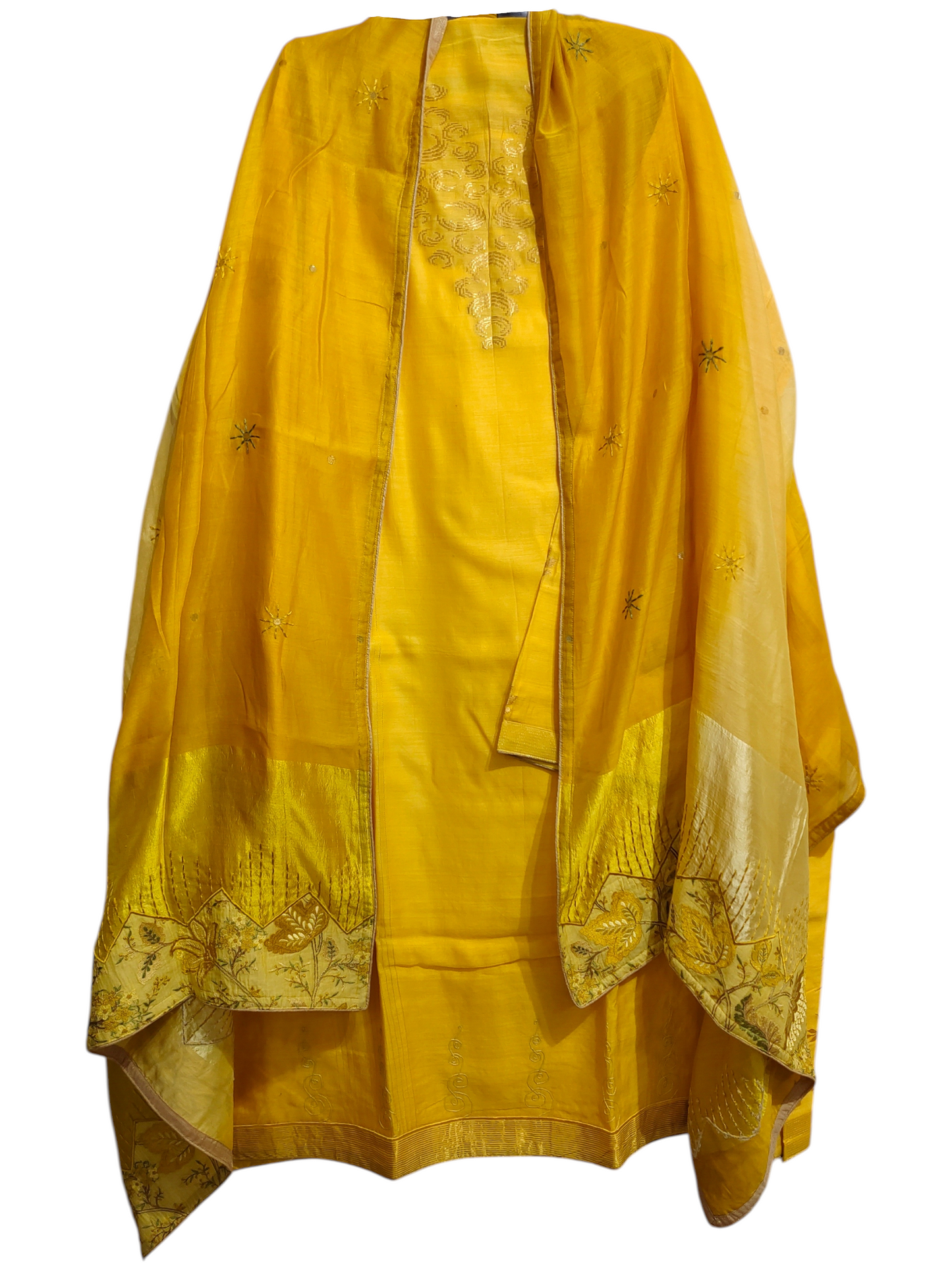 Semi Stitched Formal Chanderi Suitset