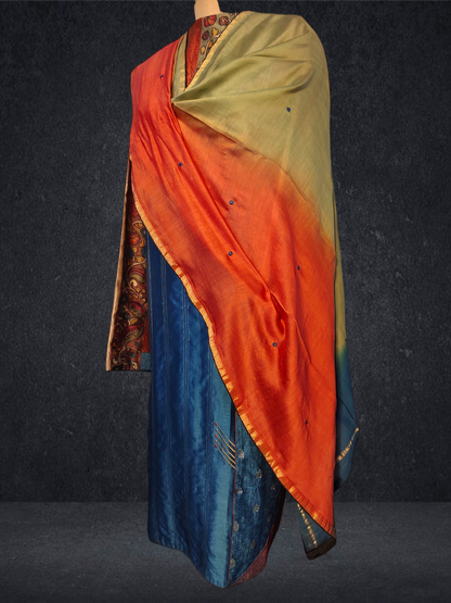 Semi Stitched Formal chanderi Suitset