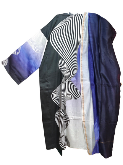 Semi Stitched Cotton satin Casual Suitset