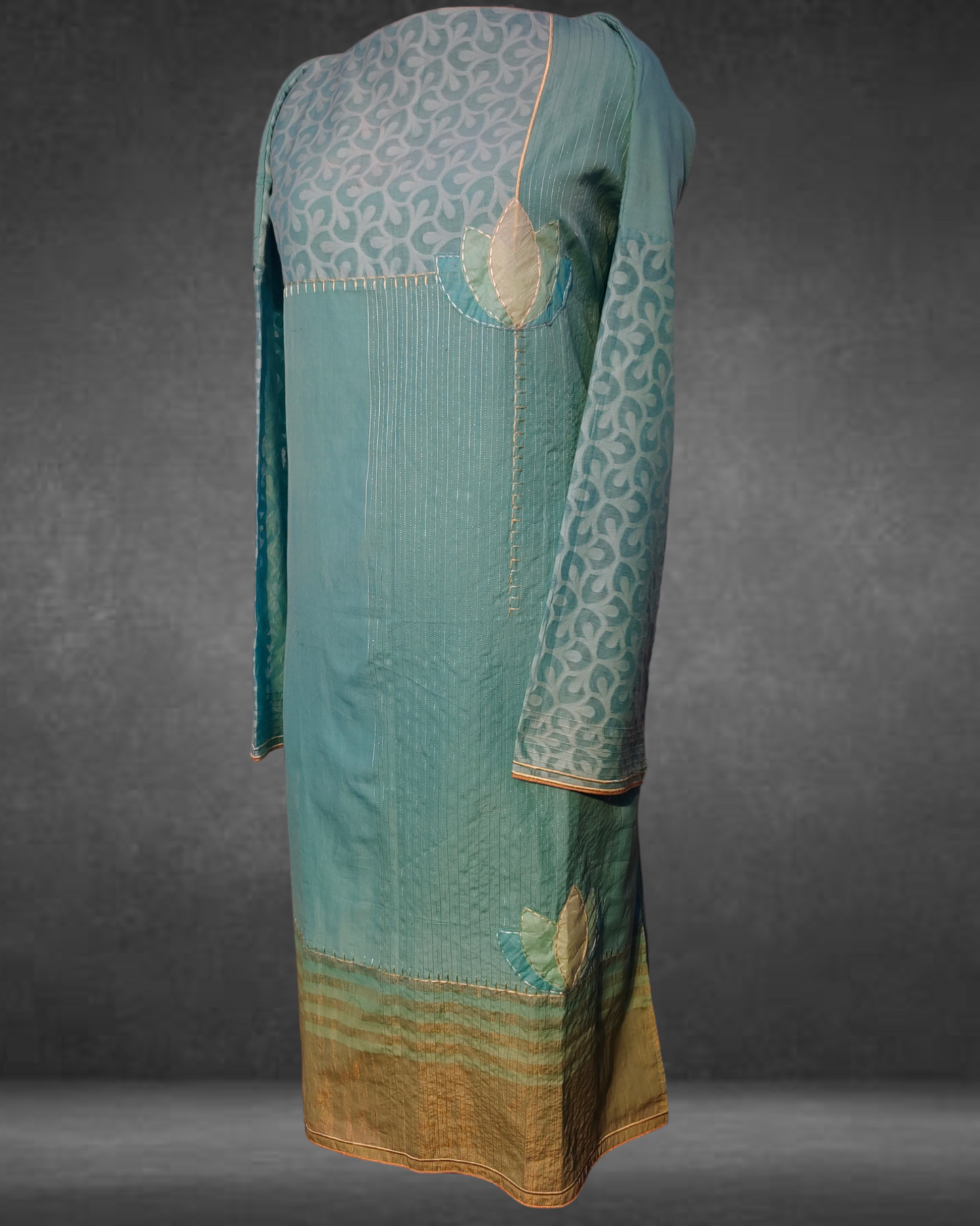 Semi Stitched Formal Chanderi suitset