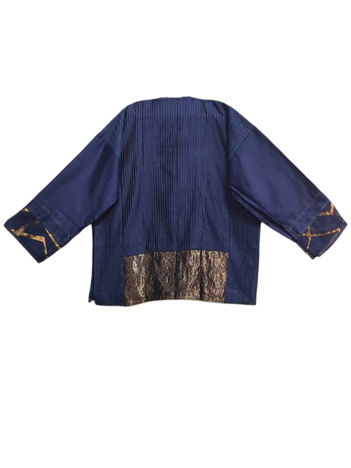 SemiStitched zariwoven Blue chanderi Tunic