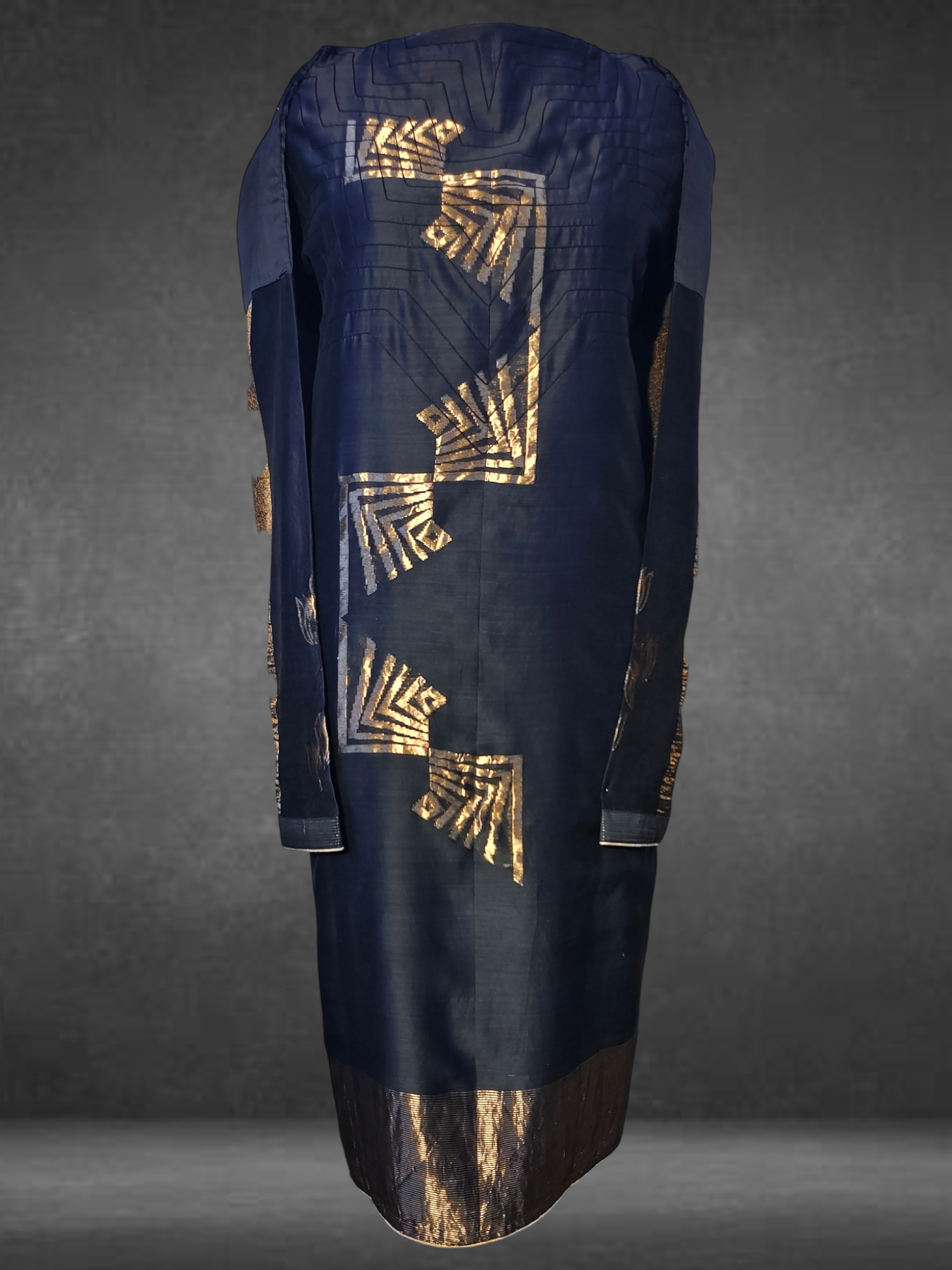 Semi Stitched Chanderi kurta VISHAL KAPUR