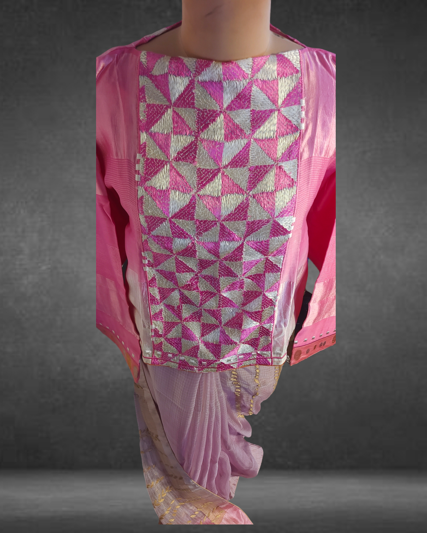Formal Silk Katab Applique Saree(VKSR05MAY07) VISHAL KAPUR STUDIO
