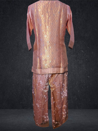 Stitched Chanderi Long Dress
