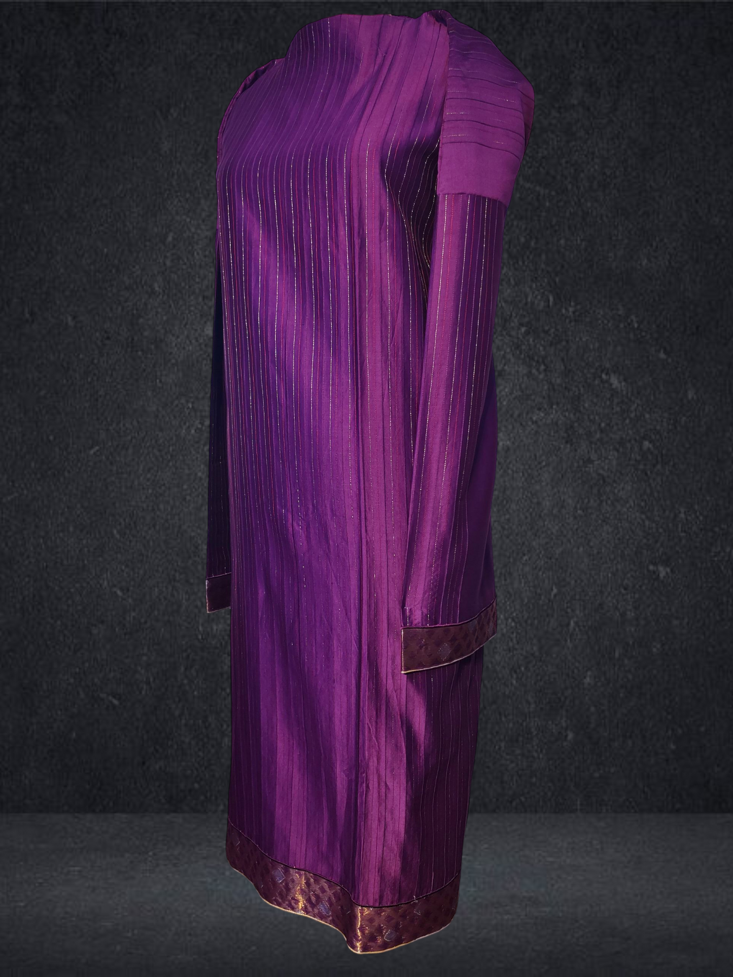 Semi Stitched Formal chanderi Kurta