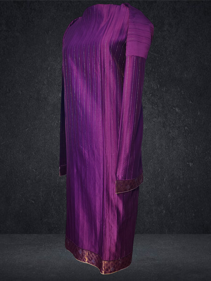 Semi Stitched Formal chanderi Kurta