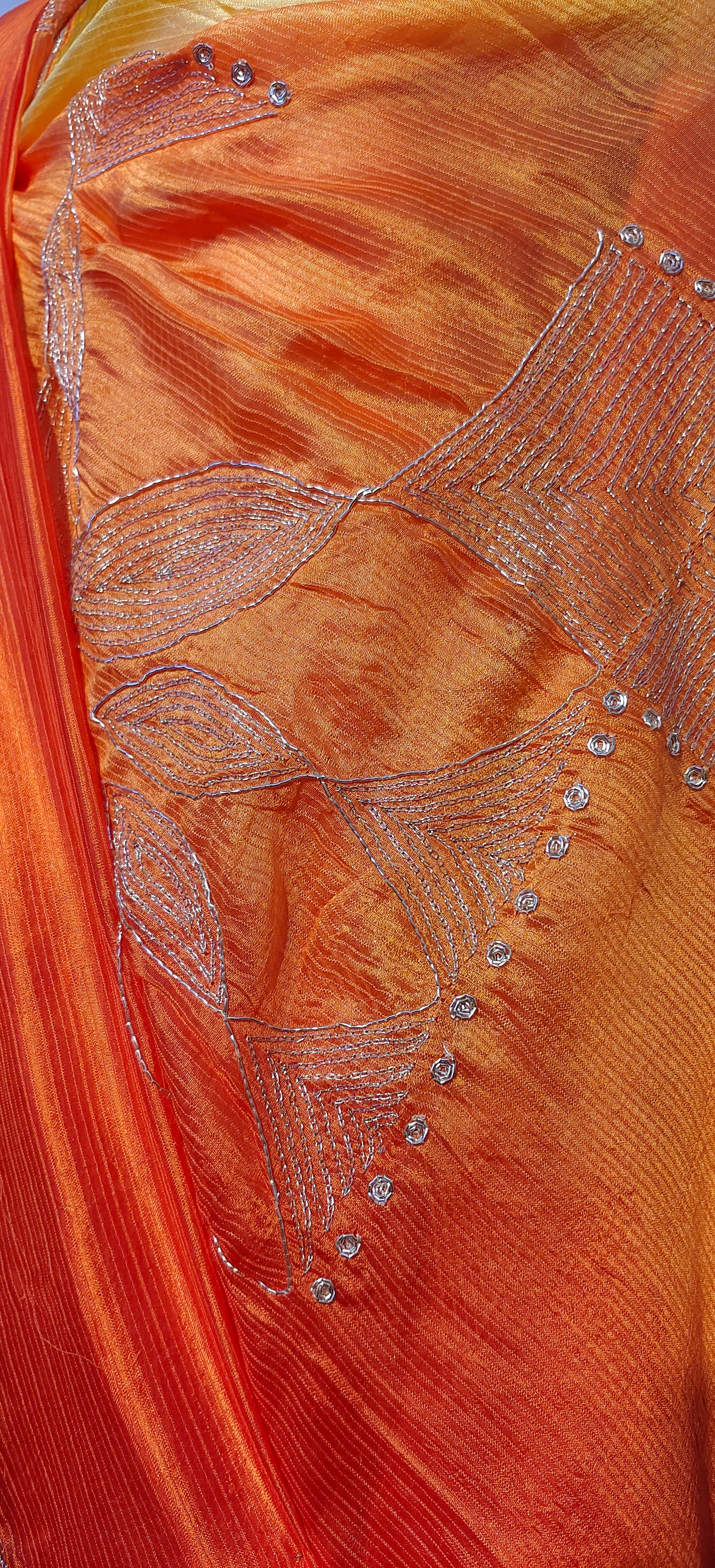 Semi Stitched Formal chanderi Suitset