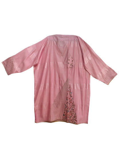 Semi Stitched Chanderi Formal Suitset