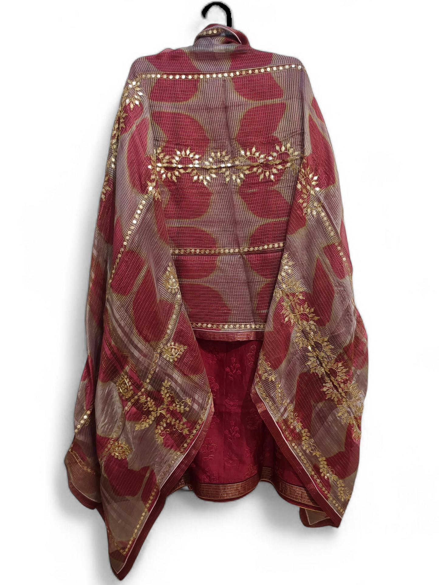Semi Stitched Formal chanderi Suitset