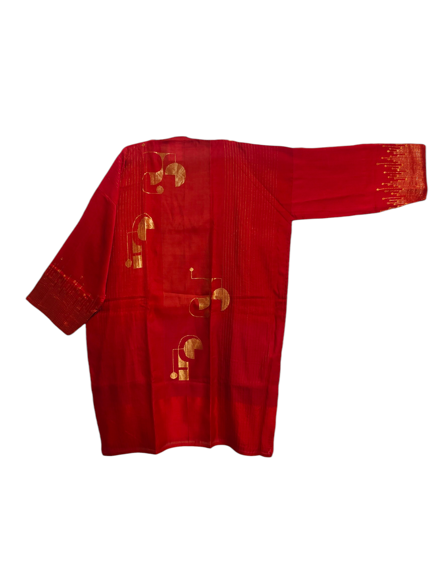 Semi Stitched Chanderi Formal Suitset