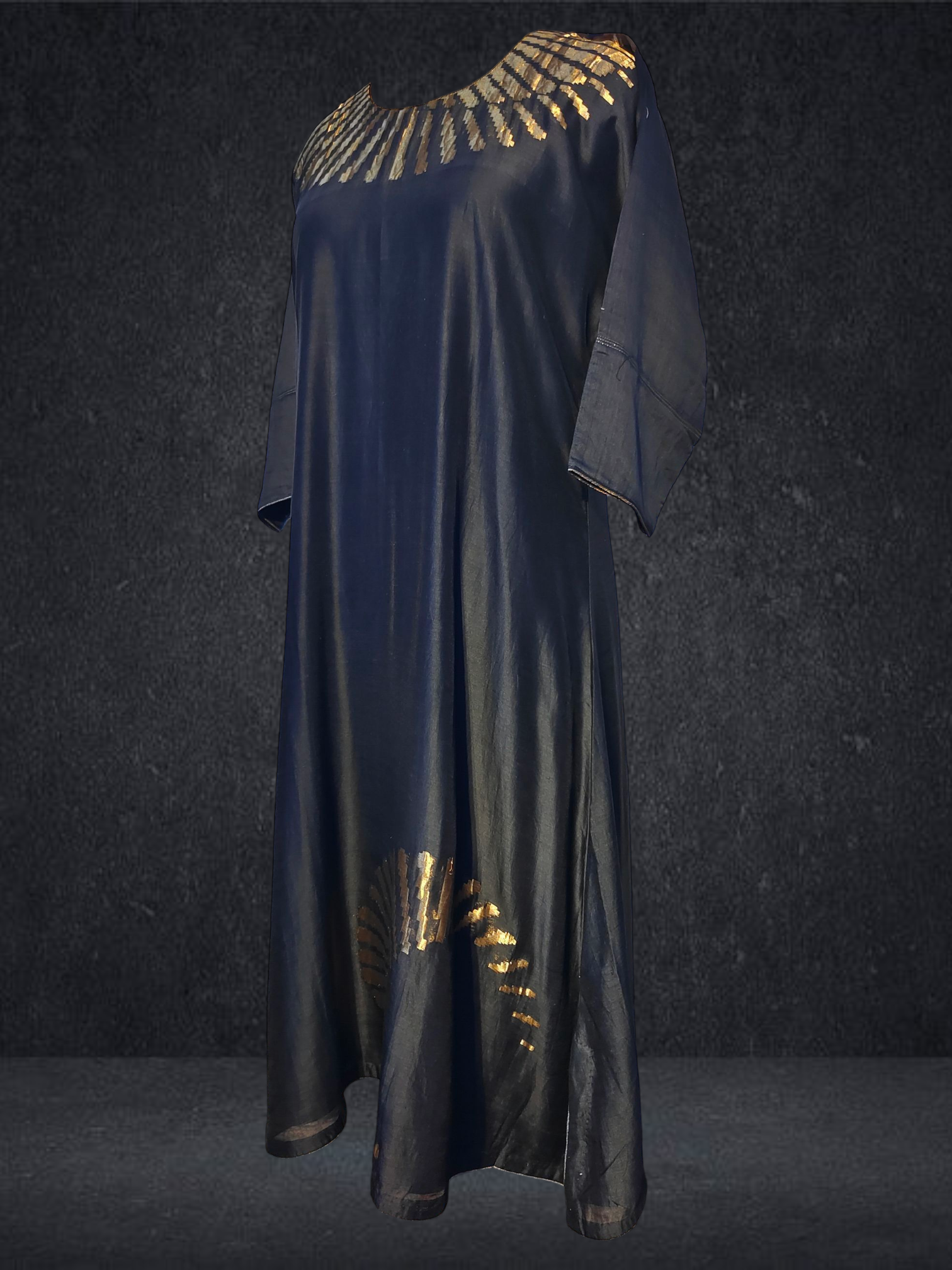 Stitched Chanderi Long Dress VISHAL KAPUR STUDIO