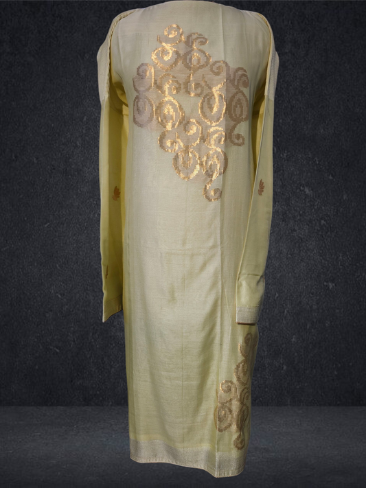 Semi Stitched Formal chanderi Suitset VISHAL KAPUR