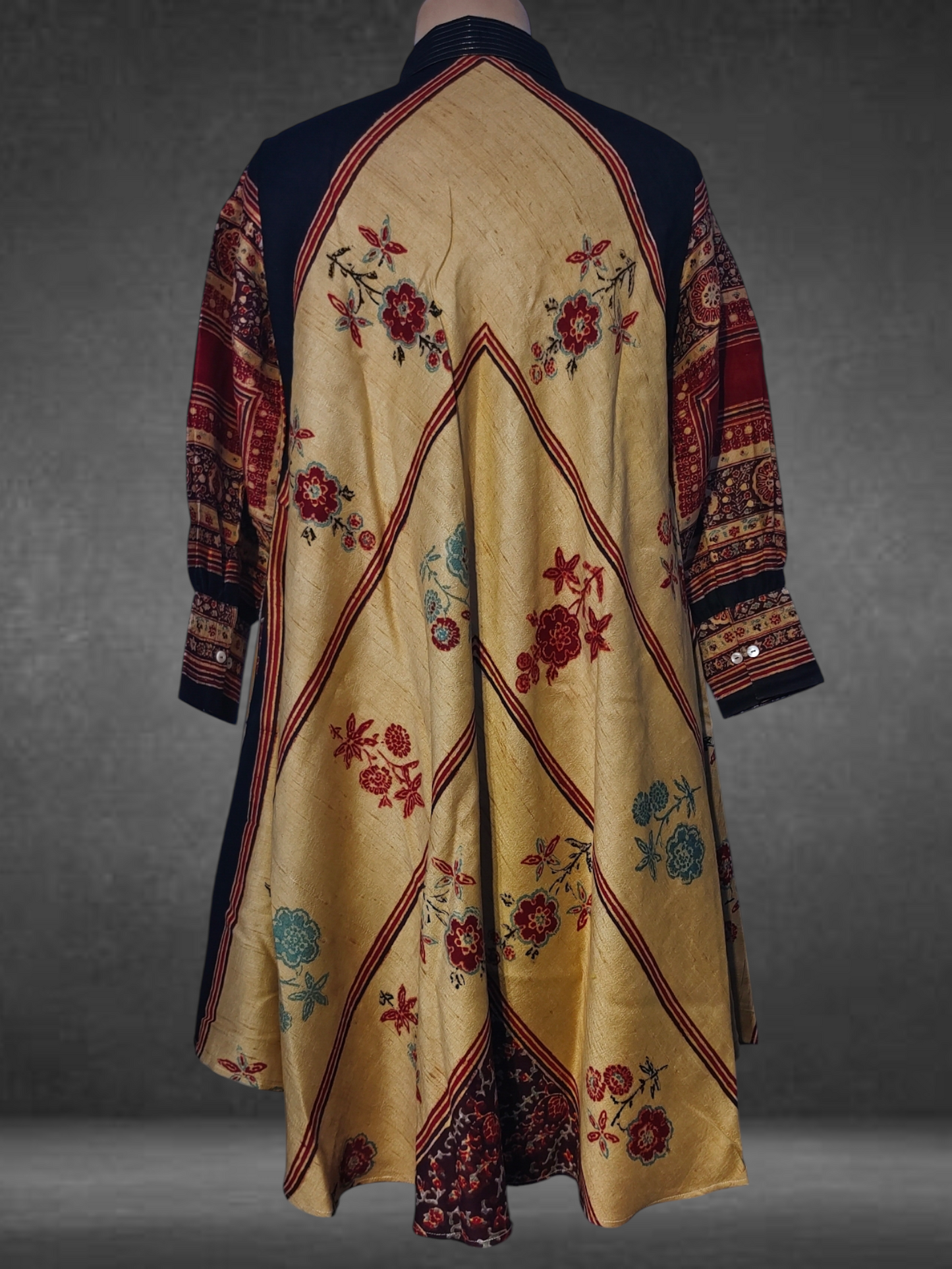 Silk Ajrakh Dress