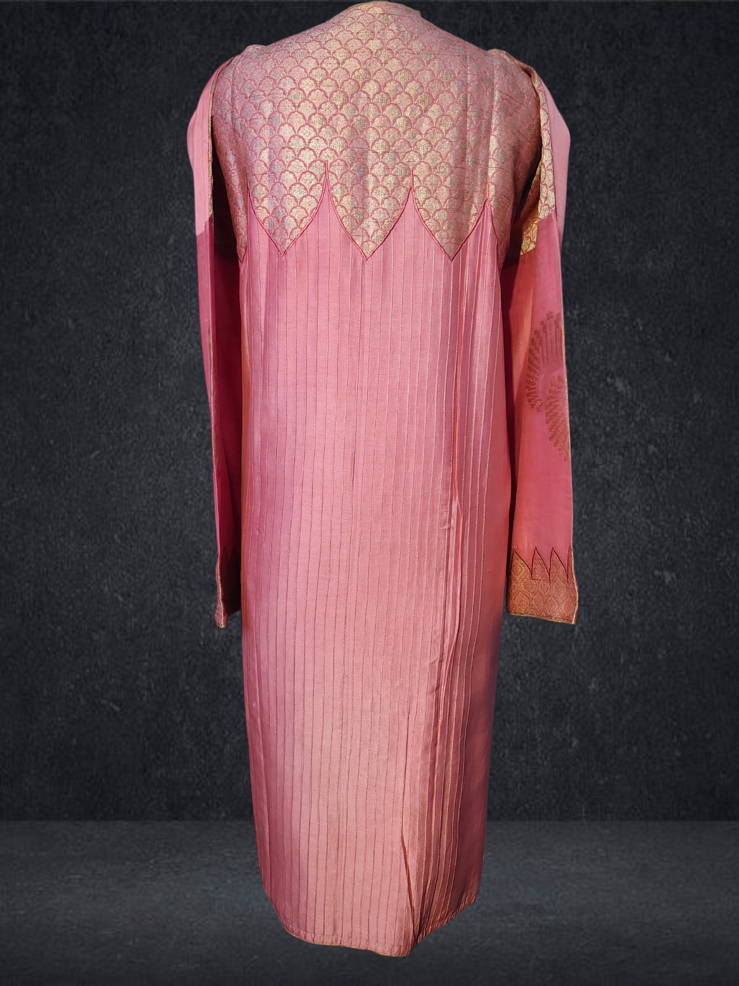 Semi Stitched Formal chanderi Kurta