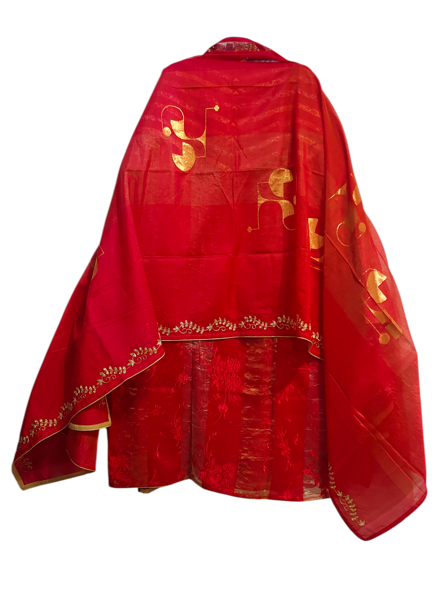 Semi Stitched Formal chanderi Suitset