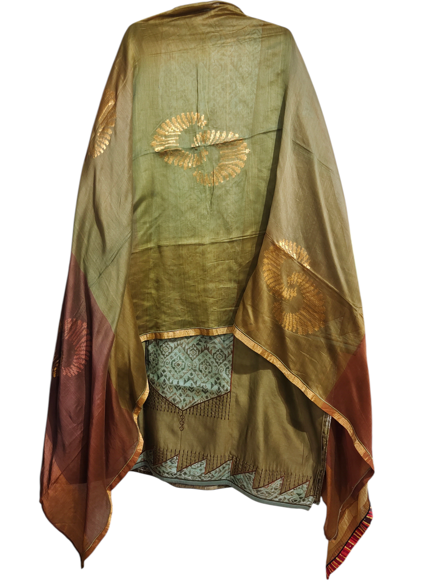 Semi Stitched Formal chanderi Suitset