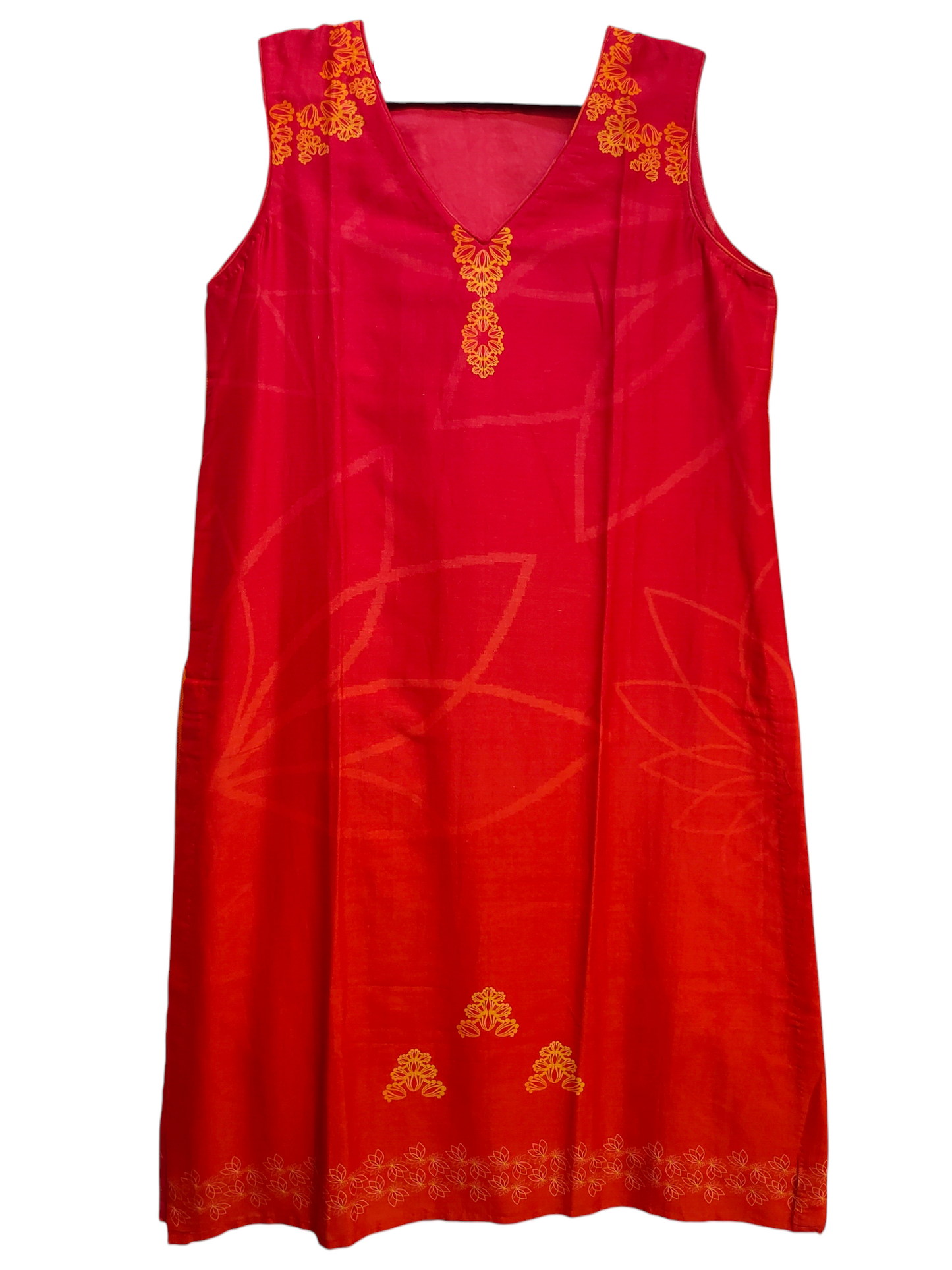 Semi Stitched Casual Chanderi Suitset