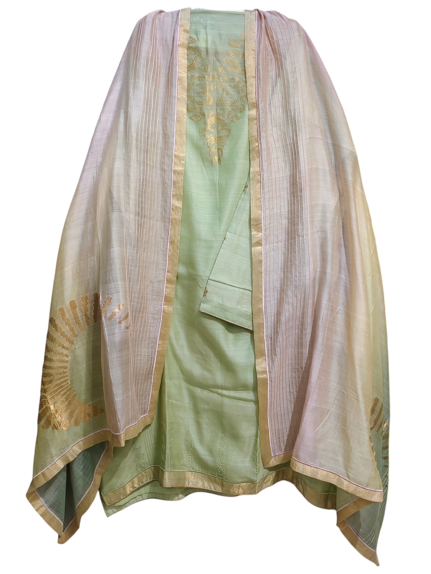Semi Stitched Formal Chanderi Suitset