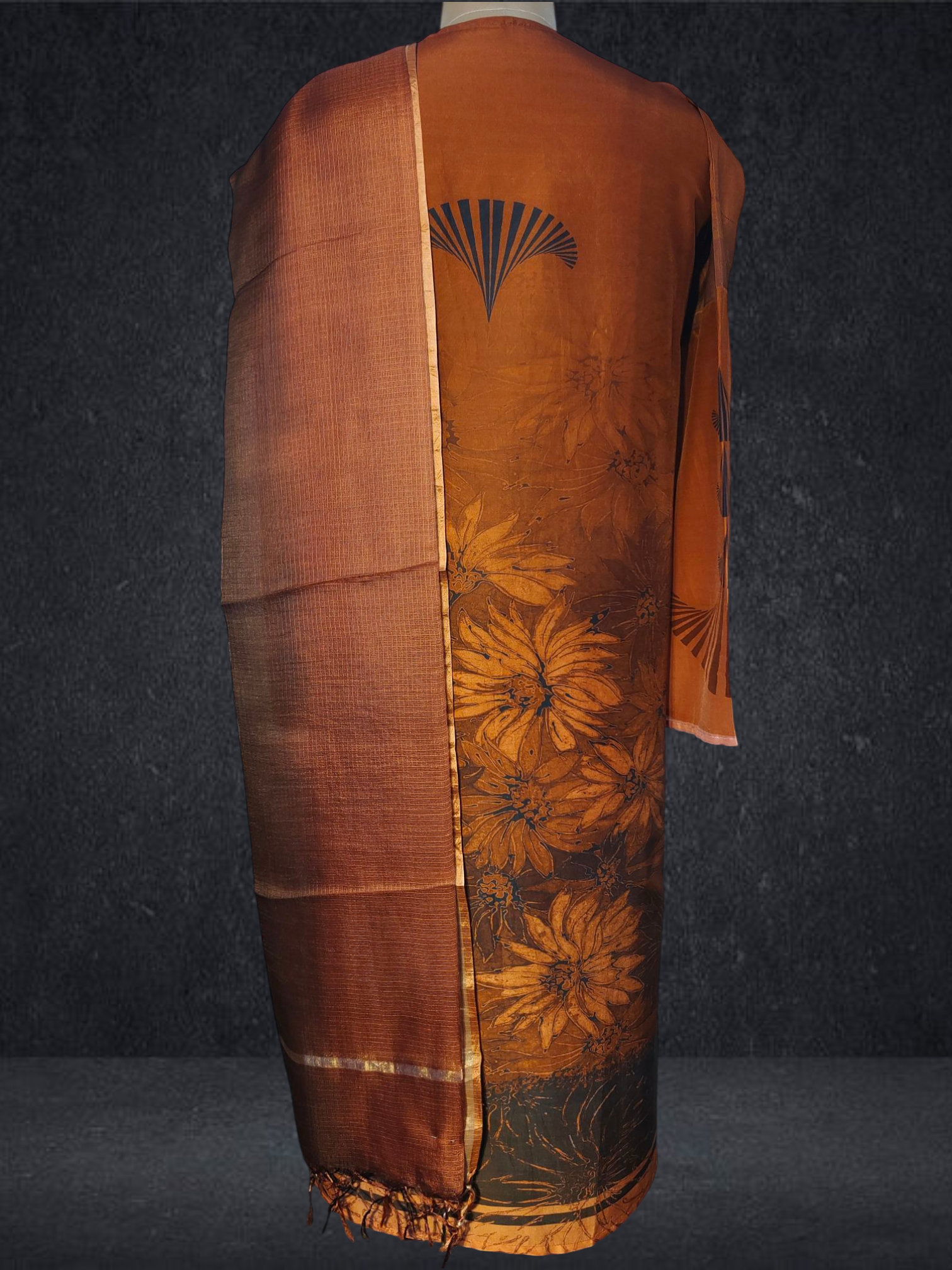 Semi Stitched Chanderi Casual Suitset VISHAL KAPUR