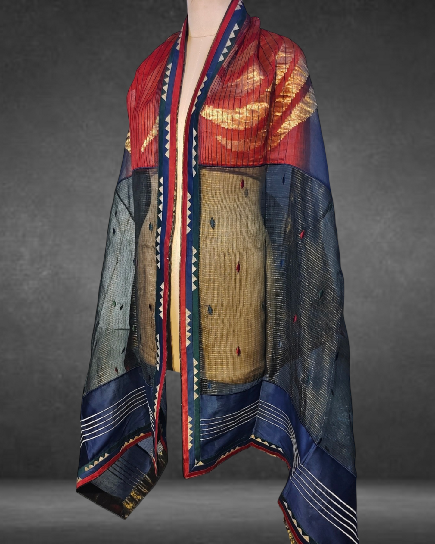 Chanderi Zari Woven Formal Dupatta VISHAL KAPUR